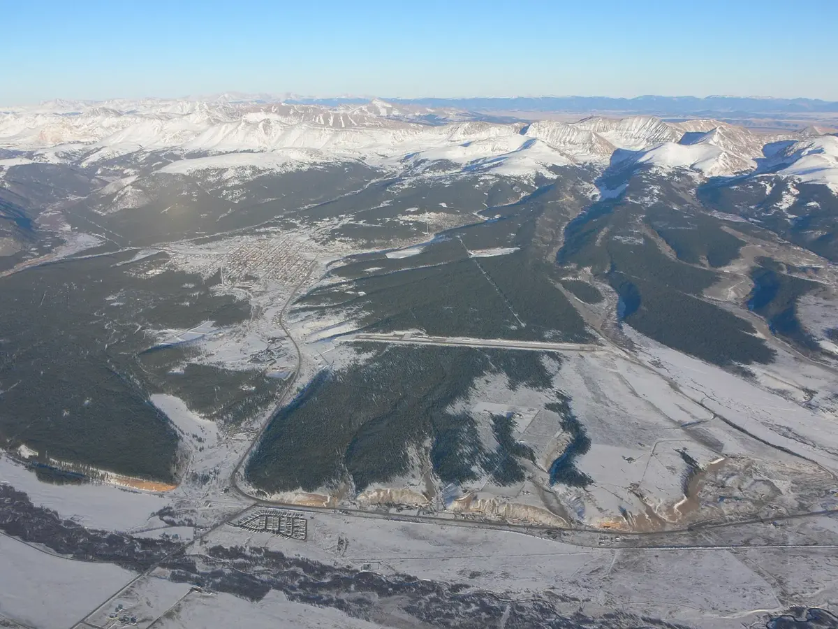Lake County Airport in Leadville, Colorado, one of the highest airports in North America