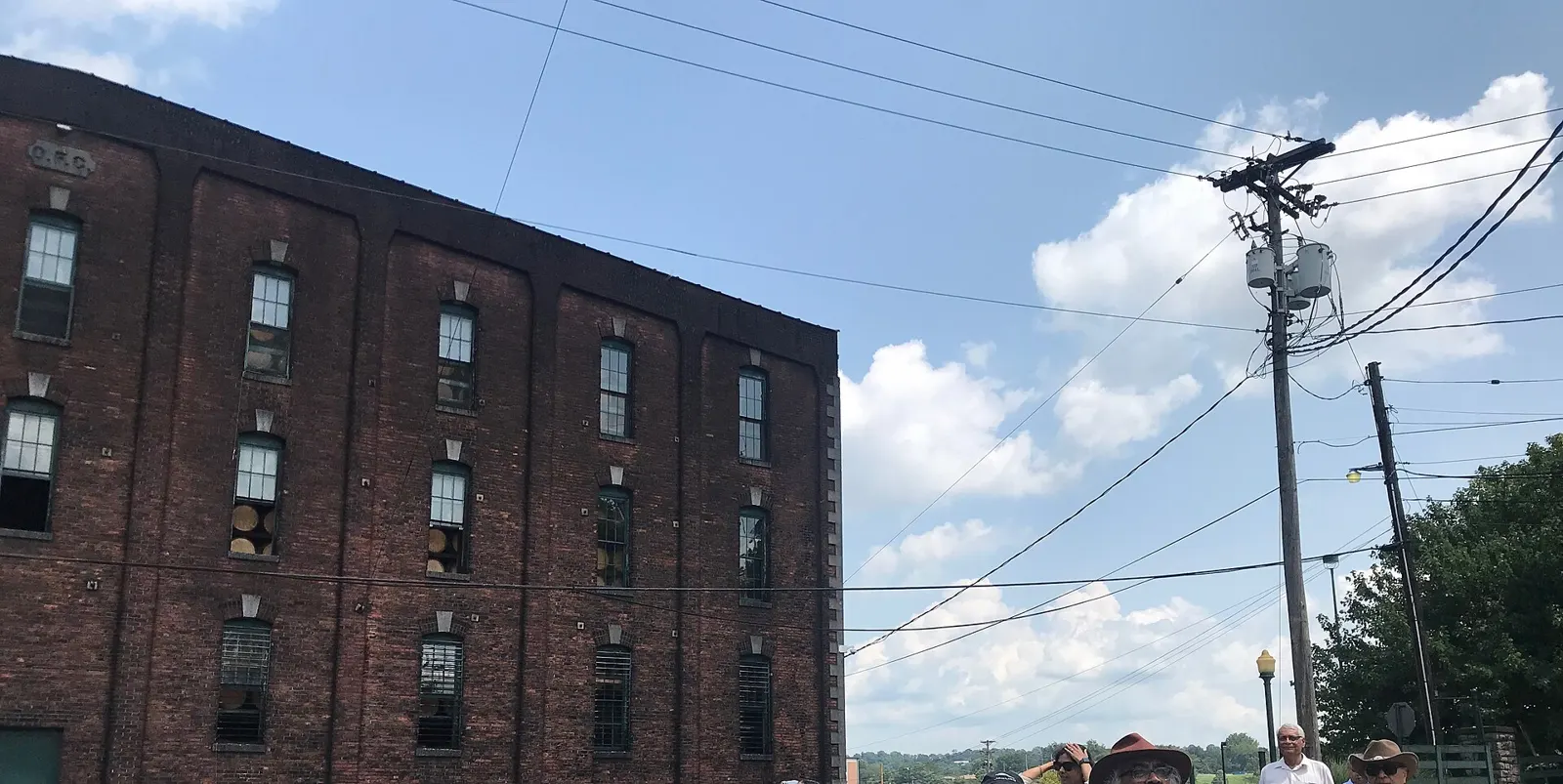 A brick barrel-aging warehouse at Buffalo Trace Distillery