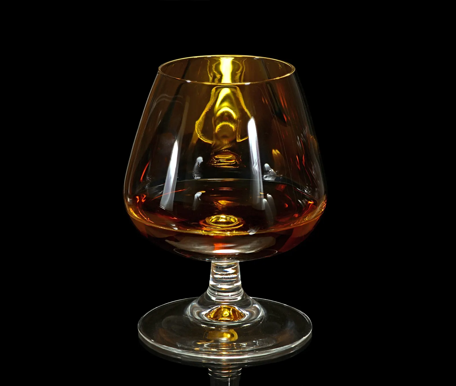 A glass of cognac