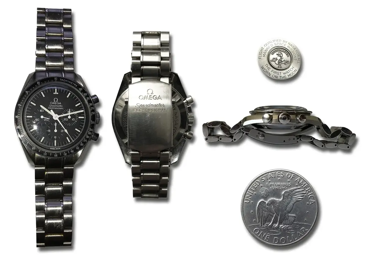 Several Omega Speedmaster chronographs